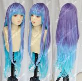 Peruca Violeta com Azul Longa Vocaloid Fairy PCV33
