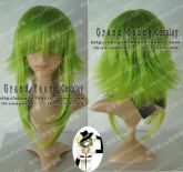 Peruca Verde Claro Grama Curta Repicada Gumi Vocaloid PVE32