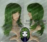 Peruca Verde Escuro Desfiada Média Vocaloid Gumi PVE36