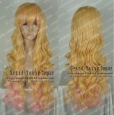 Peruca Loira com Mechas Rosa Longa Cacheada Sheryl PCV60