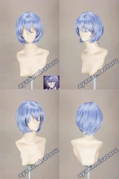 Peruca Azul Curta Rei Ayanami Evangelion PA08