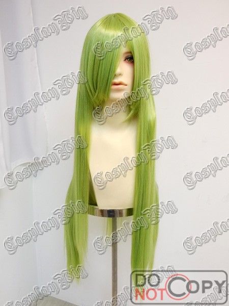 Peruca Verde Claro Grama Longa Lisa CC Code Geass 1M PVE34