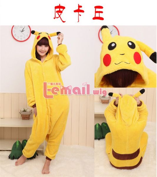 Kigurumi Pikachu Vários Tamanhos MJ34