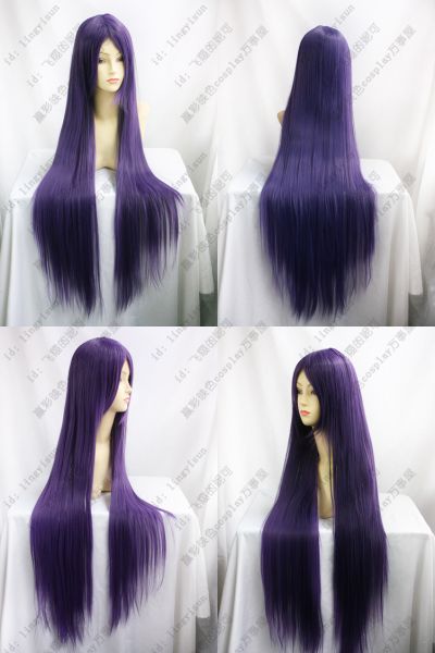 Peruca Roxo Escuro Lisa Longa 100CM PRL34