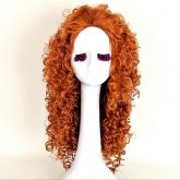 Peruca Ruiva Encaracolada Valente Brave Merida PLA67