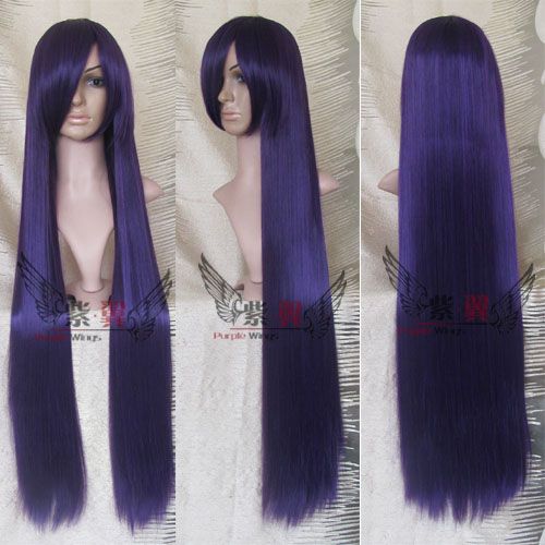 Peruca Roxo Escuro Lisa Longa 100CM PRL56