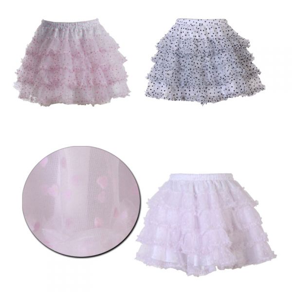 Saia de Tule com Coraçõeszinhos (Pannier) Lolita Fairy MJS37