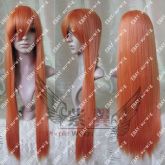 Peruca Laranja Longa Lisa 1M Asuka Evangelion PLA35