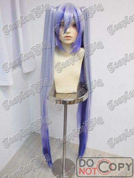 Peruca Snow Miku Azul com Apliques 120CM PCV25