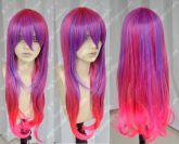 Peruca Mix Rosa com Roxo Longa Ondulada Lolita PCV119