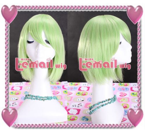 Peruca Verde Claro Chanel Iwasaki Minami Lucky Star PVE04